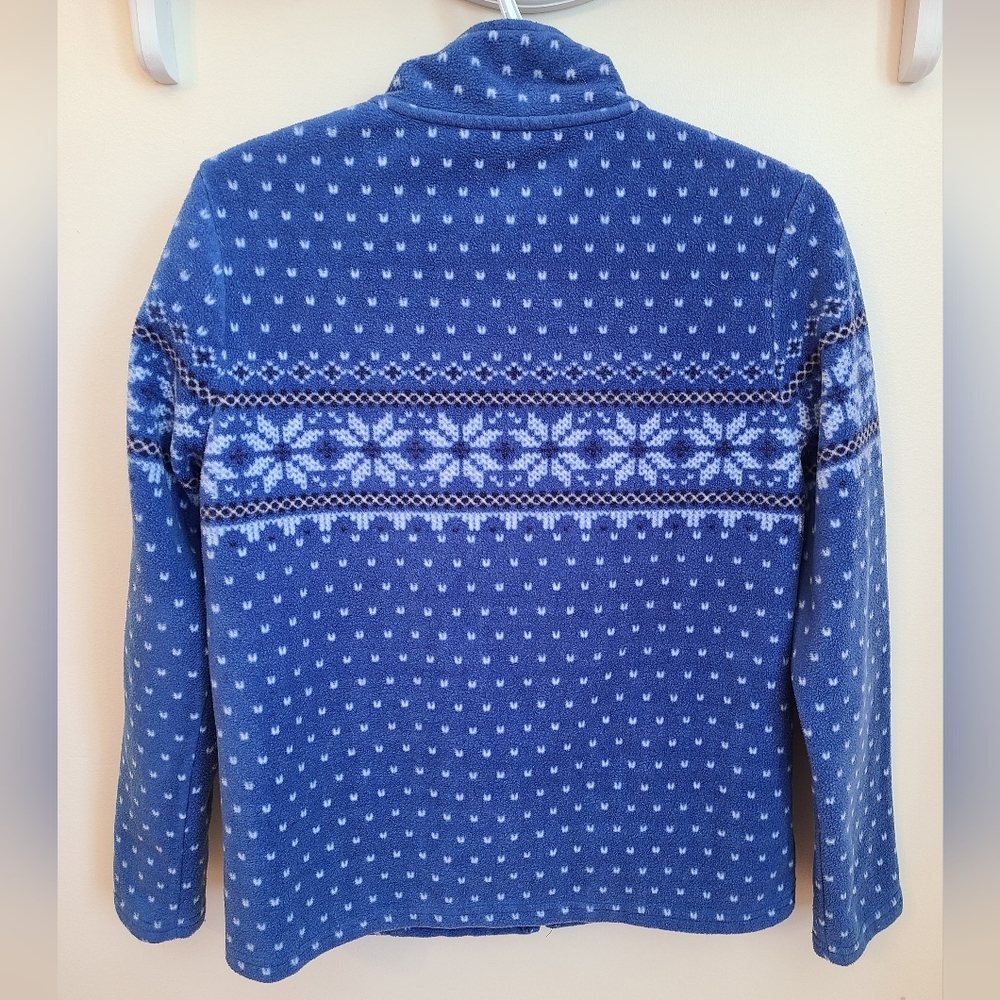 🌟Blue Full Zip Fleece Jacket Size Small - Picture 4 of 6